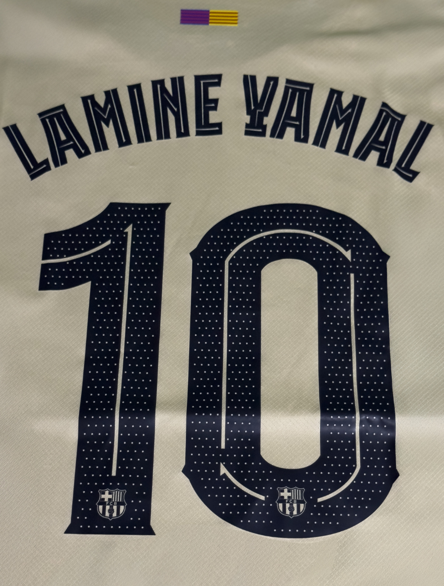 Camisa Barcelona Visita 25-26 Versión Fan Lamine Yamal 10 UCL