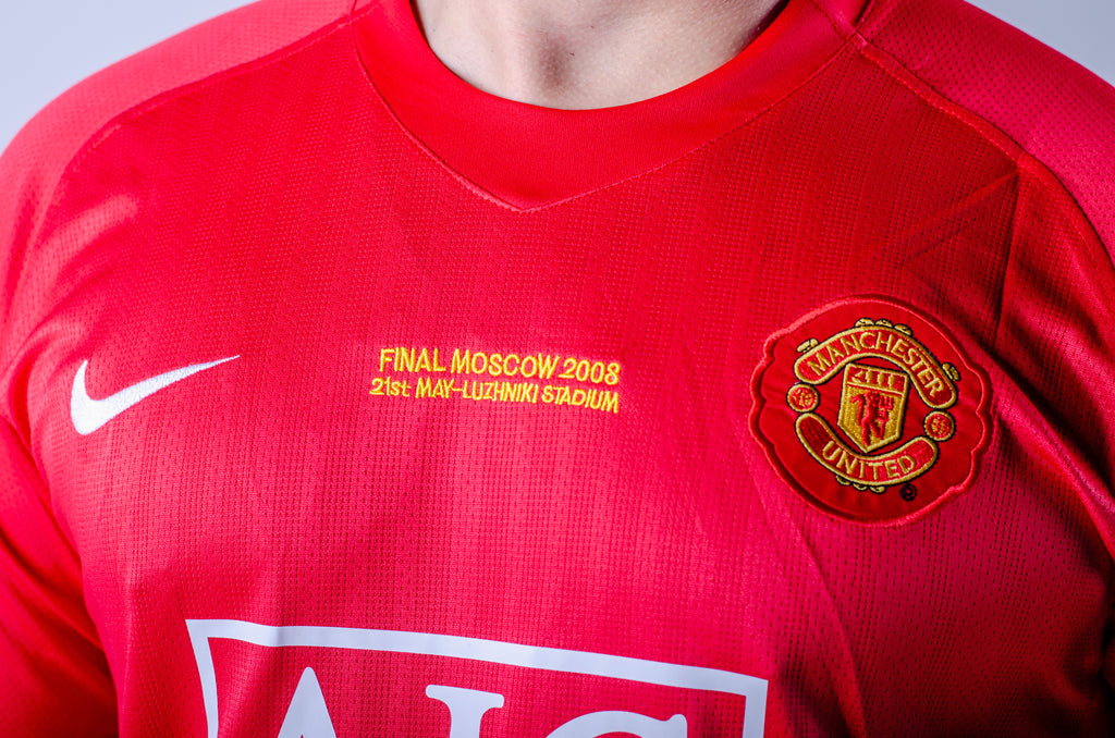 Camisa Manchester United Local 07-08 Retro Ronaldo 7 Manga Larga
