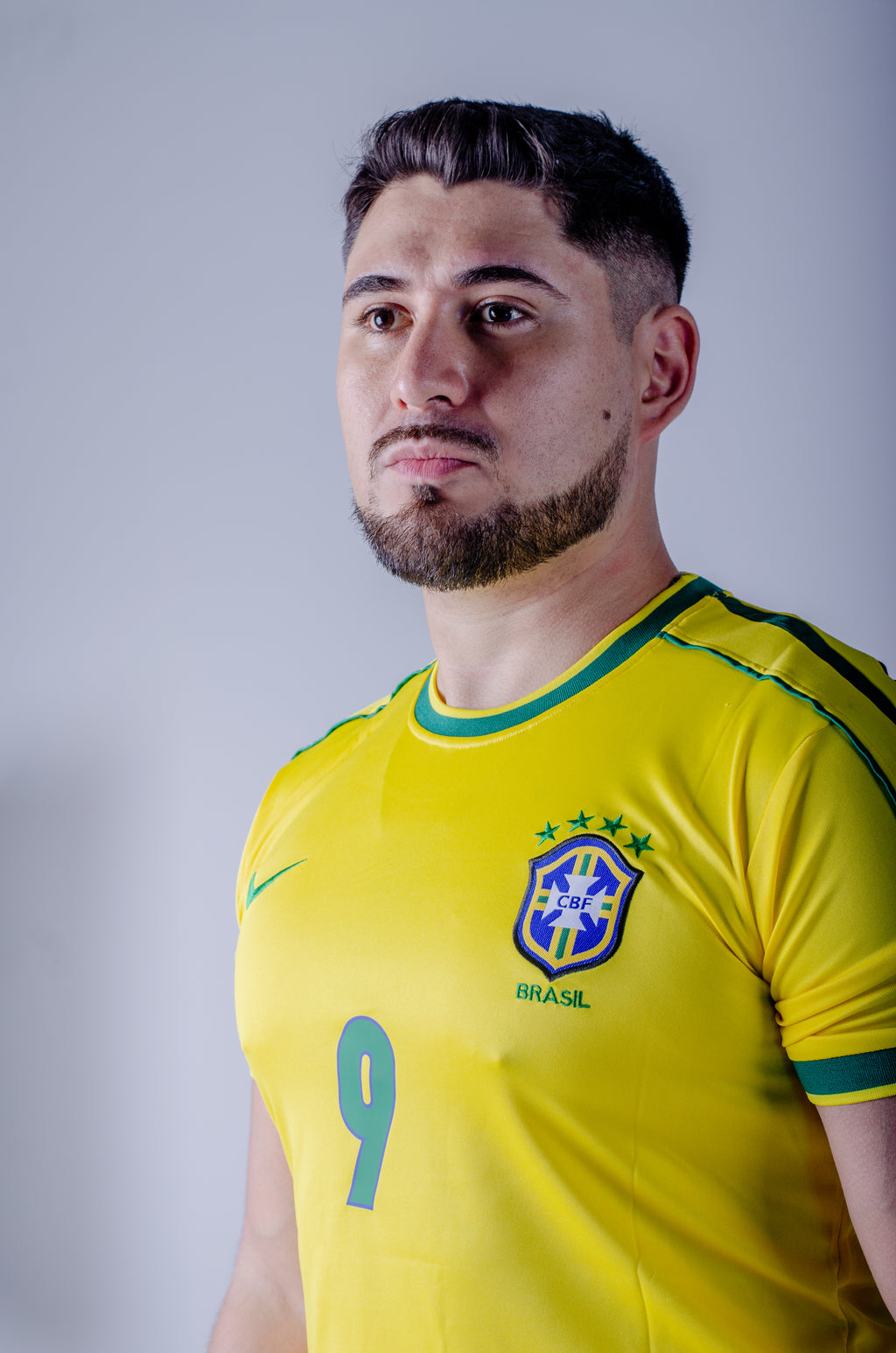 Camisa Brasil Local 2002 Retro Ronaldo 9