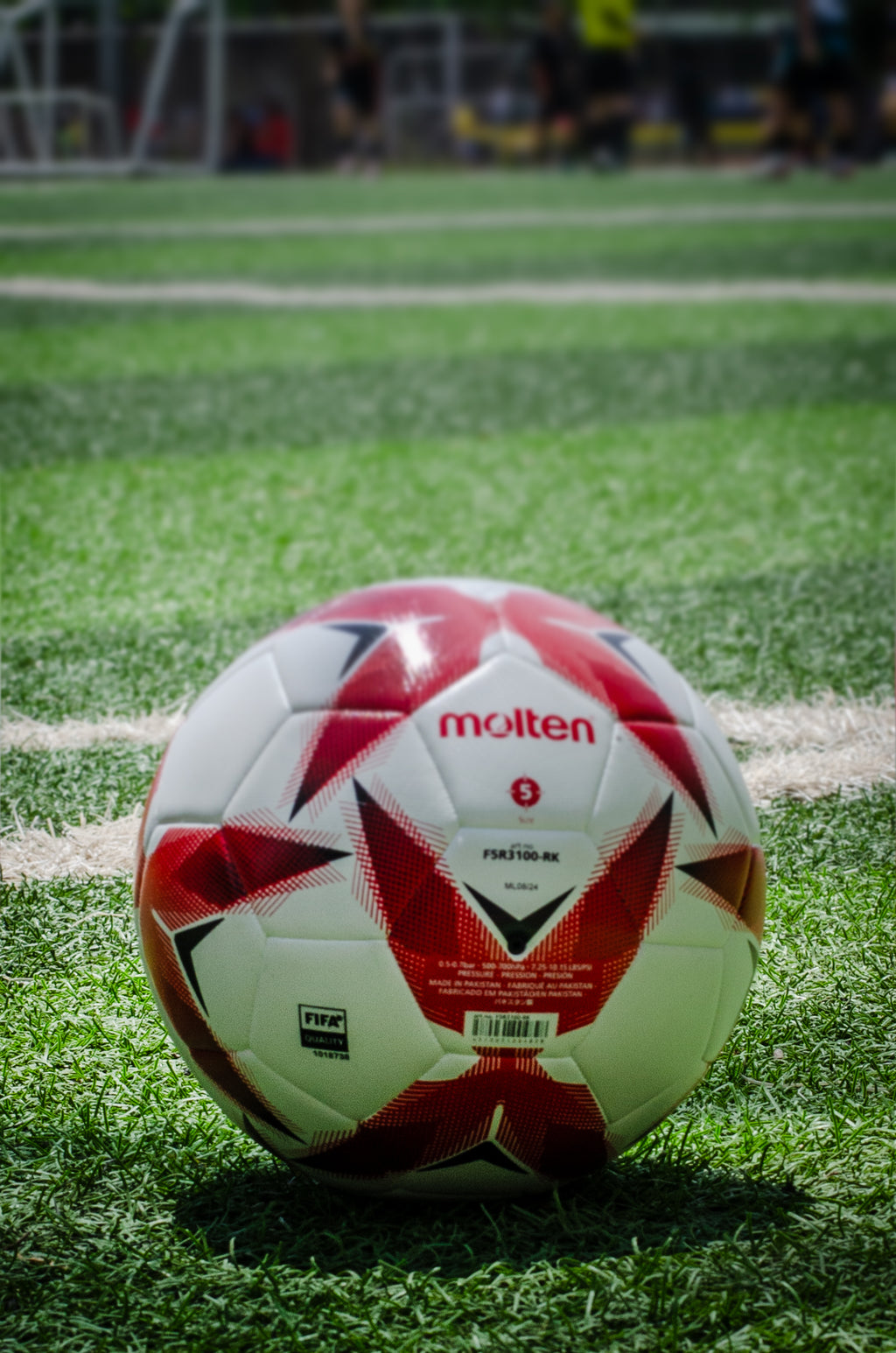 Balón de Fútbol Molten 5F5R3100-RK Rojo-Negro