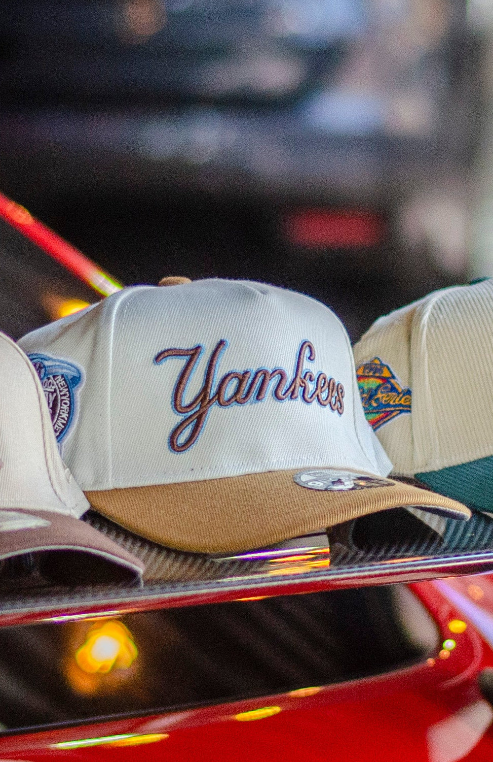 New Era Yankees visera beige