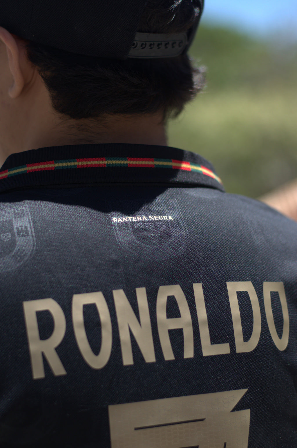 Camisa Portugal Alternativa Black 2026 Ronaldo 7 Versión Jugador