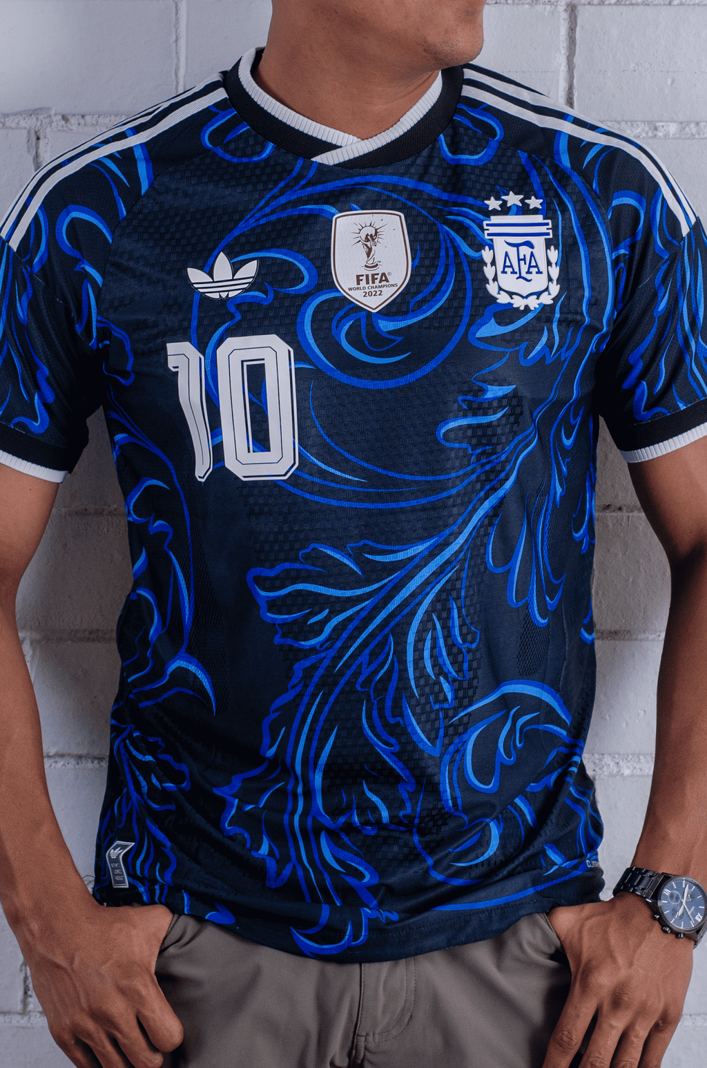 Camisa Argentina Visita 2026 Messi 10 Versión Jugador