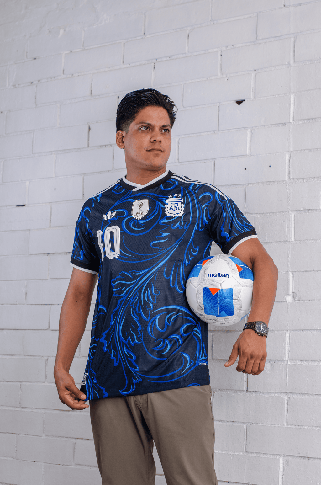Camisa Argentina Visita 2026 Messi 10 Versión Jugador